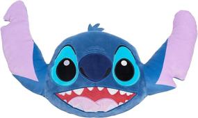 img 4 attached to 🧸 Stitch Disney Classics Character Heads: 14-Inch Plush Pillow Buddy Toy for Kids by Just Play - Soft and Cuddly Companion!