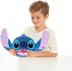 img 3 attached to 🧸 Stitch Disney Classics Character Heads: 14-Inch Plush Pillow Buddy Toy for Kids by Just Play - Soft and Cuddly Companion!