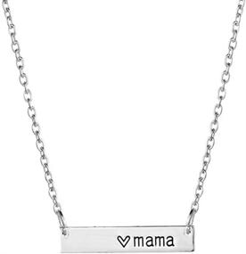 img 1 attached to 💎 Покрытое платиной ожерелье с шармом Love Mama для дня матери, дня рождения и Рождества