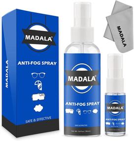 img 4 attached to Madala Anti Fog Spray Bundle - 0.7Oz + 3.4 Oz (2 Pcs), Nano Tech Anti Fog Treatment for Glasses, Safety Coating for Anti Reflective Glass, Swim Goggles, Lenses, Windows - Effective Antifogging Spray for Glasses