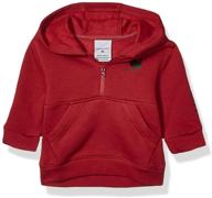 👶 hooded half zip sweatshirt for carhartt baby boys logo