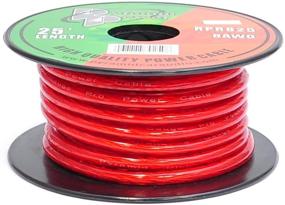 img 2 attached to 🔌 Pyle 8 Gauge Clear Red Power Wire - 25ft. Copper Cable: Ideal for Audio Stereo Amplifier, Surround Sound System, TV Home Theater, and Car Stereo - Pyramid RPR825