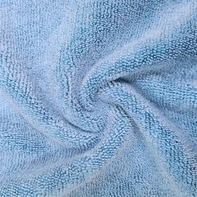 img 1 attached to 🧼 Premium 16x16 Microfiber Cleaning Towel (12 Pack) - Professional Grade, Blue, Camel, Gray