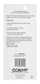 img 1 attached to 💇 Conair Diamond Sharpened Barber's Shear, 6 1/2-Inch (Pack of 3): Precision Tools for Professional Haircuts