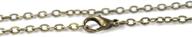 premium hdsupplies 12 pack - 18 inch antique bronze lobster clasp flat cable chain necklace - 4x3mm - ideal for jewelry making logo