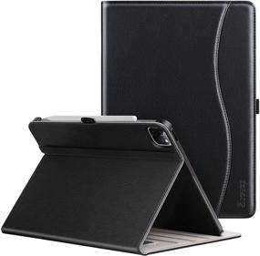 img 4 attached to ZtotopCases Premium PU Leather Case for iPad Pro 12.9 Case 2021 5th Generation - Black: Multiple Viewing Angles, Auto Sleep/Wake, iPad Pencil Charging Compatible