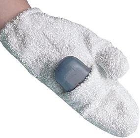 img 3 attached to 🧼 SP Ableware Maddawash Medium White Terry Cloth Soap Mitt - 741320002