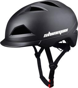 img 4 attached to 🚲 Bike Helmet with USB Rechargeable LED Rear Back Light - Shinmax SM-T66: Lightweight, Adjustable Urban Commuter Scooter Helmet for Men and Women