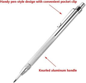 img 3 attached to Fabcell 2 Pack Tungsten Carbide Scriber: Aluminum Etching Engraving Pen with Magnet and Clip for Glass, Ceramics, Hardened Steel