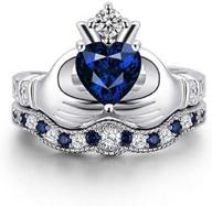 lzz sterling sapphire claddagh zirconia logo