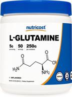 nutricost l glutamine powder 250 grams logo