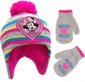 img 4 attached to Милые детские перчатки Disney с Минни: идеальные аксессуары для девочек в холодную погоду