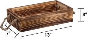 img 3 attached to Brown Wood Toilet Paper Storage Tray - Unistyle Toilet Tank Box for Countertop Decorative Bathroom Storage - Tissue Holder Box - Toilet Paper Tank Storage Basket