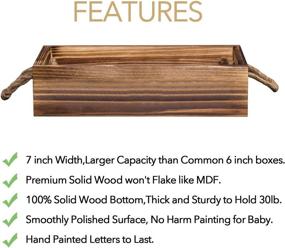 img 2 attached to Brown Wood Toilet Paper Storage Tray - Unistyle Toilet Tank Box for Countertop Decorative Bathroom Storage - Tissue Holder Box - Toilet Paper Tank Storage Basket