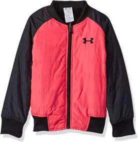 img 2 attached to 🧥 Детская утепленная куртка-бомбер с технологией ColdGear от Under Armour