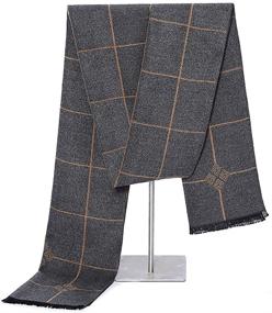 img 4 attached to 🧣 Ohayomi Men's Winter Cashmere Scarf: The Perfect Addition for Men's Accessories in Scarves