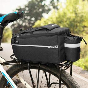 img 1 attached to 🚲 Lixada Bike Panniers Trunk Bag | Insulated Rear Rack Storage for Warm/Cool Items | Multifunctional Bicycle Seat Cooler Bag | Shoulder Bag 11.4 x 6.3 x 6.7in