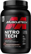 🍫 muscletech nitro-tech ripped chocolate 2 lb - protein powder with weight loss formula for effective weight loss, ideal for women & men (package may vary) logo
