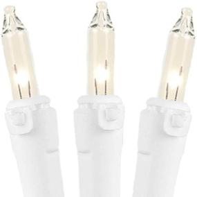 img 1 attached to 🎄 Commercial Grade Heavy Duty Christmas Mini Light Set by Novelty Lights, Inc. - Clear, White Wire, 100 Lights, 50' Long, Connects 10 (Standard is Connect 5)