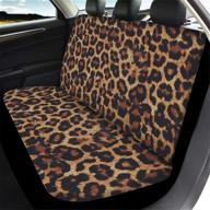 🐆 upetstory cheetah print back seat cover: ultimate car protection for dogs, kids, men, and women - leopard brown design logo