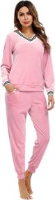 img 4 attached to Irevial Jogging Sweatsuit Tracksuit Activewear