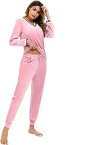 img 2 attached to Irevial Jogging Sweatsuit Tracksuit Activewear