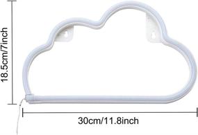 img 1 attached to 🌟 DANIDEER Led Cloud Neon Sign: A Unique Blue Glow Lamp for Wall Decoration - Perfect Gift for Kids, Boys, and Girls on Any Occasion