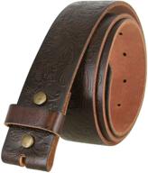 👔 premium western floral engraved tooling leather men's accessories: perfect for belts logo