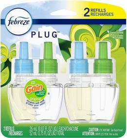 img 4 attached to 🌬️ Febreze Plug-in Air Freshener & Odor Eliminator with Gain Original Scent - 0.87 Fl Oz (Pack of 2)