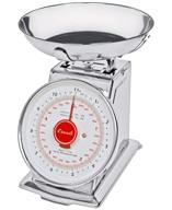 🔩 escali ds115b mercado retro classic stainless steel mechanical dial scale with removable bowl, tare function, 11lb capacity logo