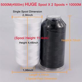 img 3 attached to 🧵 Enhance Your Embroidery with New brothreads - 32 Color Packs of Polyester Embroidery Machine Thread - 5000M Huge Spool for All Machines