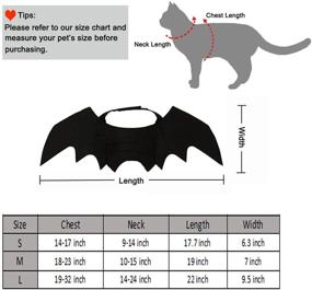 img 1 attached to 🦇 Костюм крыльев летучей мыши для кошек и собак - Костюм крыльев кота и собаки на Хэллоуин Malier (Маленький)