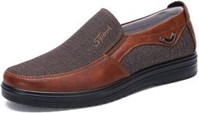 img 4 attached to 👞 Premium Anti-Skid Polyurethane Loafers: Ultimate Comfort & Breathability for Men