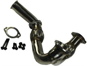 img 1 attached to 🚀 Enhance Power and Performance with JDMSPEED New Turbocharger Y-Pipe Up Pipe Kit 679-011 for Ford 6.0L Powerstroke Diesel 2003-2007