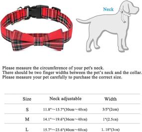 img 2 attached to Cute Medium Dog Collars for Women and Girls - Personalized, Soft and Durable Bowtie Collar for Large Big Dogs