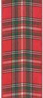🎀 offray fashion plaid craft ribbon in red - 3/8-inch wide, 10-yard spool logo