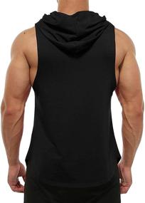 img 3 attached to Magift Hoodies Bodybuilding Workout Sleeveless Men's Clothing for Active