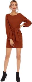 img 1 attached to 👗 R Vivimos Elegant Knitted Bodycon Sleeves Women's Clothing