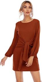 img 3 attached to 👗 R Vivimos Elegant Knitted Bodycon Sleeves Women's Clothing
