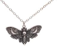 🦋 sanlan skull butterfly pendant necklace with dead moth head insect jewellery logo