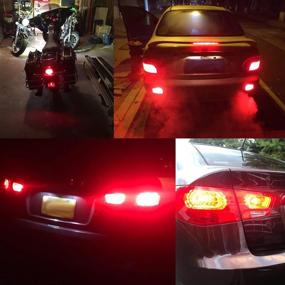 img 1 attached to 🔴 Ultra Bright iBrightstar 9-30V LED Bulbs - Perfect Replacement for Tail Brake Lights, Brilliant Red