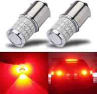 🔴 ultra bright ibrightstar 9-30v led bulbs - perfect replacement for tail brake lights, brilliant red logo