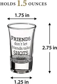 img 3 attached to Lillian Rose Clear Shot Glasses Set 4-Pack, 1.5oz - Enhance Your Party Experience!