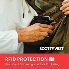 img 1 attached to Сумка-жилет SCOTTeVEST с блокировкой RFID: идеальный спутник для путешествий для мужчин с 26 скрытыми карманами