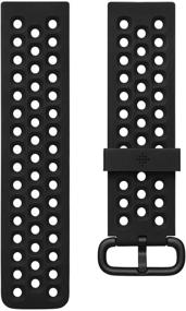 img 3 attached to Official Fitbit Versa Family Accessory Band: Sport Black Large - Improve Your Fitness with Fitbit