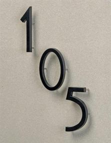 img 3 attached to 🏠 HY-KO PRODUCTS CO FM-6/2 Floating Mount House Number 6" Black #2 - Sleek Design and Easy Installation