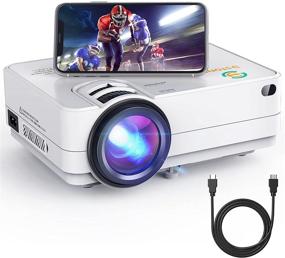 img 4 attached to 📽️ 3Stone A5: Wi-Fi Mini Projector with 6500 Lux, 1080P Support, Wireless Screen Mirroring, Blue-ray Glass Lens, Outdoor Multimedia Video Projector for TV Stick, PC, PS4, and AV