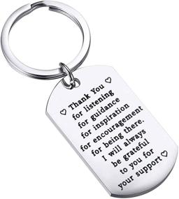 img 4 attached to FUSTMW Appreciation Guidance Keychain Grateful
