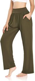 img 2 attached to ZJCT Womens Yoga Sweatpants: Comfy & 👖 Casual Wide Leg Joggers with Pockets - Shop Now!