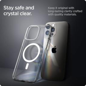 img 1 attached to Чехол Spigen Ultra Hybrid Mag [технология против пожелтения] - белый для iPhone 13 Pro Max (2021) - улучшенная совместимость с MagSafe